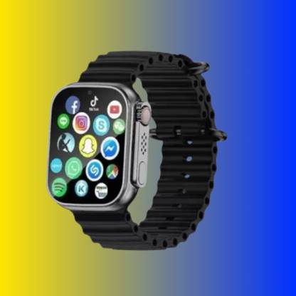 BOOMLY A1 Smart watch T800 Ultra With Wireless Charging & Multi Sport Mode Smartwatch