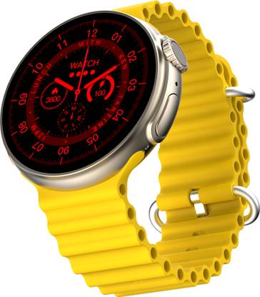 [For Flipkart Axis Bank Card] Fire-Boltt Cyclone 1.6” Round Premium Display, Motion Sensor Gaming, APPEnabled GPS Sports Smartwatch  (Yellow Strap, Onesize)
