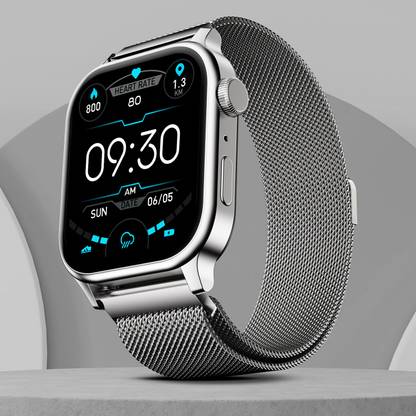 Fire-Boltt Rise Luxe Bluetooth Calling 47mm (1.85), Metal Body & Rotating Crown, 123 Sports Smartwatch