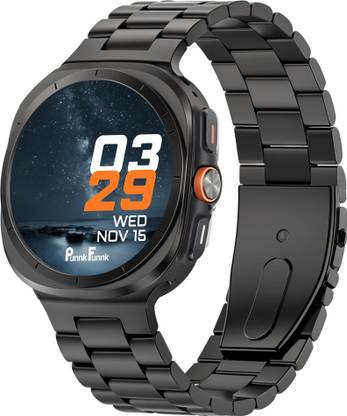 PunnkFunnk Xtra Strom Round Smartwatch With Bt Calling Fitness Tracking Multi-Sport Modes Smartwatch