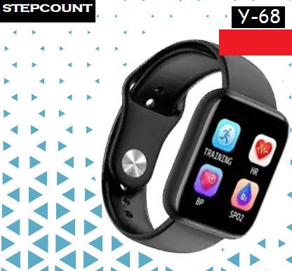 YORBAX VX1102_Y68 ULTRA STEP COUNT SMARTWATCH BLACK (PACK OF 1) Smartwatch