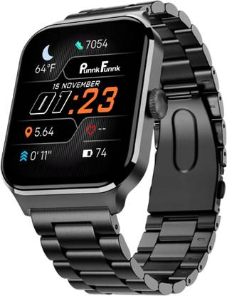 PunnkFunnk Lumina 2.01" Amoled Display Smartwatch with Bluetooth Calling, Fitness Tracker Smartwatch