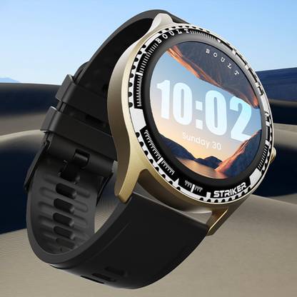 Boult Striker Bluetooth Calling, Health Tracking, Zinc Alloy Frame, 100+ Sports Modes Smartwatch