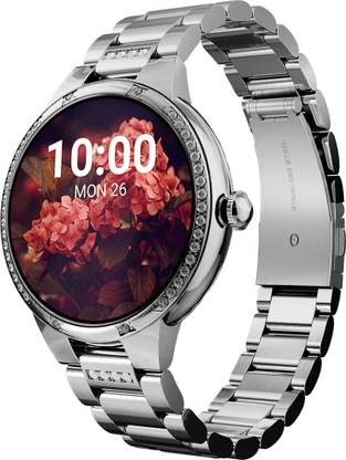 CrossBeats 1.28" Stylish Smartwatch for Women: Amoled, Health Tracker, 100+ Sports Smartwatch