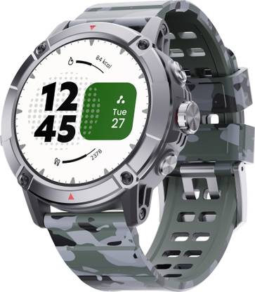Ambrane Crest Pro 1.52'' display 360*360 High Resolution, 600 Nits Bright and BT Calling Smartwatch