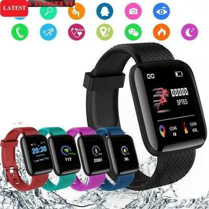 Bymaya E200 PRO_ID116 STEP COUNT BLUETOOTH SMART WATCH BLACK (PACK OF 1) Smartwatch