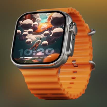 KadWaniya T800 Ultra Smart Watch With Wireless Charging Smartwatch