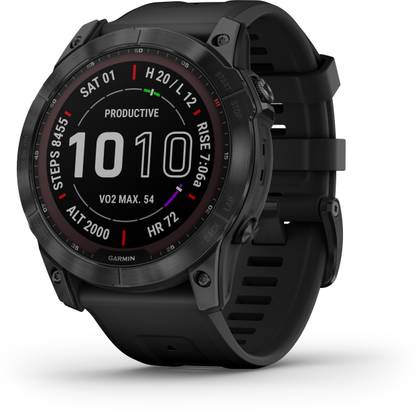 GARMIN Fenix 7X Sapphire Solar, Up to 28 days/37 days with solar*, Built in Flashlight Smartwatch