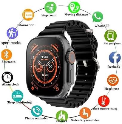Techy Alpha T800 Ultra2 with Android System,Bluetooth Calling Smartwatch Smartwatch
