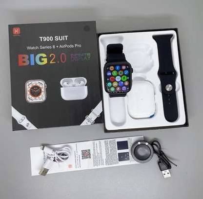 sspp Enterprise T900 Ultra Smart watch with air pods(Black Colour) Smartwatch