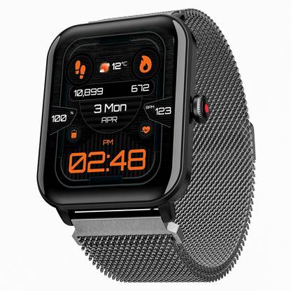 boAt Wave Fury with 1.83 HD Display, Bluetooth Calling & Functional Crown Smartwatch  (Metal Grey Strap, Free Size) at Rs. 1299