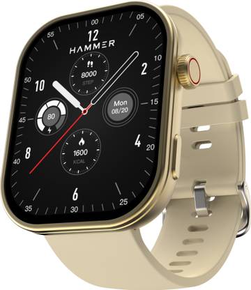 Hammer Tussle 2.01" HD Display Advanced BT Calling|Voice Assistant|In-Built Games Smartwatch