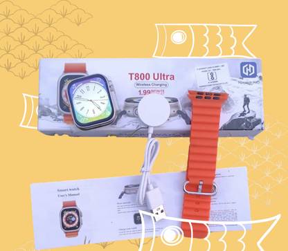 IMA T800 Ultra Smart Watch with Dual Strap Full Screen Waterproof Touch Display Smartwatch