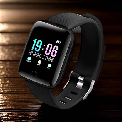 SYARA RN-45 D13 Smart Watch Smartwatch_Black Strap Smartwatch