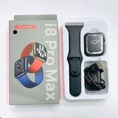 vidhyavirat I8 Pro Max Smart Watch Latest Fitness Smart Watch(Black) Smartwatch