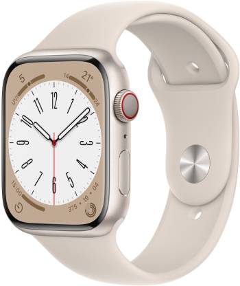 Apple Watch Series 8, 45mm GPS + Cellular ECG app, Temperature sensor, Crash Detection
