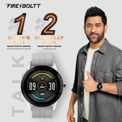 Fire-Boltt Talk 1.28"Bluetooth Calling with SpO2, Metal Body & Luxury Design Smartwatch