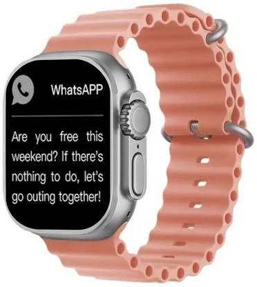 Foxne Point Ultra 1.96' big screen Smart Watch Series 8 BT Calling, Wireless Charge Smartwatch