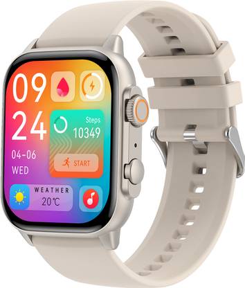 Pulze P7 AMOLED HD 1.96” Display BT calling Smartwatch