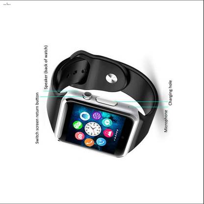 Shop New A1 Smart Watch - Support Camera, Bluetooth, SIM, Memory Card, Voice Calling Smartwatch