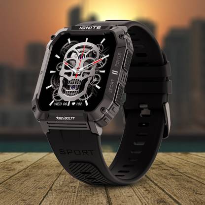 Fire-Boltt Combat 49.5mm (1.95) Display, Rugged Outdoor Design, Voice Assistant BT Calling Smartwatch
