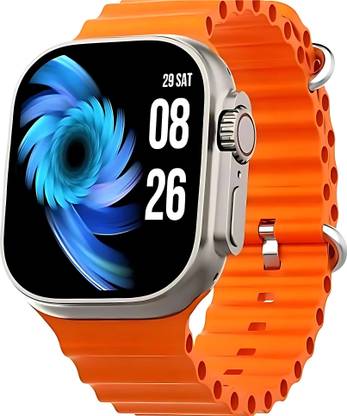 Techio T800 with Blue strap BT watch 1.83" Touch Screen Music Play, app notifications Smartwatch