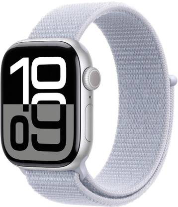 Apple Watch Series 10 GPS 42mm Silver Aluminium with Blue Cloud Sport Loop