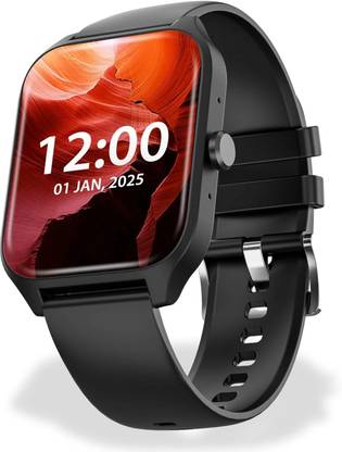 Nervfit MyCLNQ Pulse 1.83" Display, BT Calls, Waterproof, HR/BP/Sleep, 5Day Battery Smartwatch