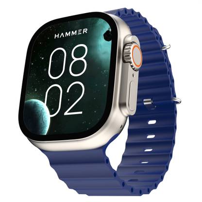 Hammer Active 2.0 1.95" Always on display 600 NITS,Bluetooth Calling with Metal Body Smartwatch