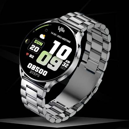 Melbon Active Max Round Stay Connected with YouTube, Facebook, and Insta Notifications Smartwatch