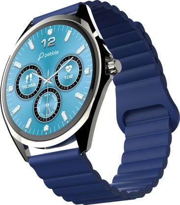 Pebble Royale 1.43" Super Amoled, BT Calling,Slimmest design, World clock,Premium Built Smartwatch