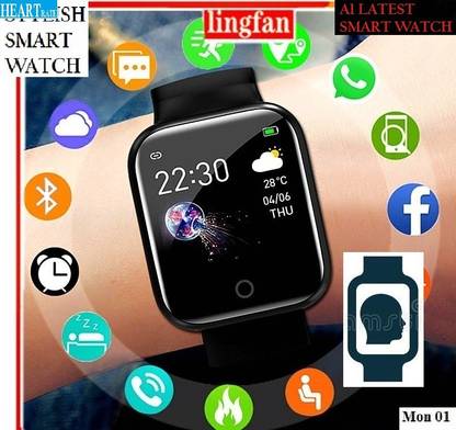 YKARN D220(A1) MAX FITNESS TRACKER MULTI FACES SMART WATCH BLACK (PACK OF 1) Smartwatch