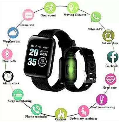 VIGIL D16 Touchscreen Smart Watch Bluetooth LED with Heart Rate Sensor(MULTI)CV9 Smartwatch