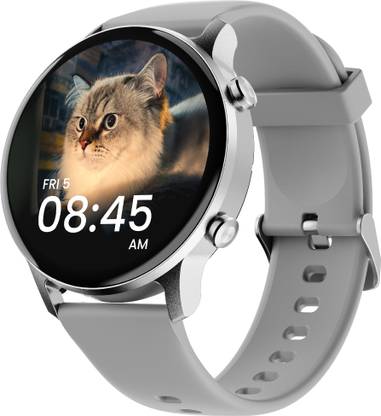 Ambrane Wise-Roam 2, 1.39″ Full HD display BT calling and complete health tracking Smartwatch  (Grey Strap, Regular)