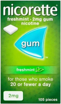 Nicorette Freshmint Gum 2 Mg 105 Pieces Smoking Cessations