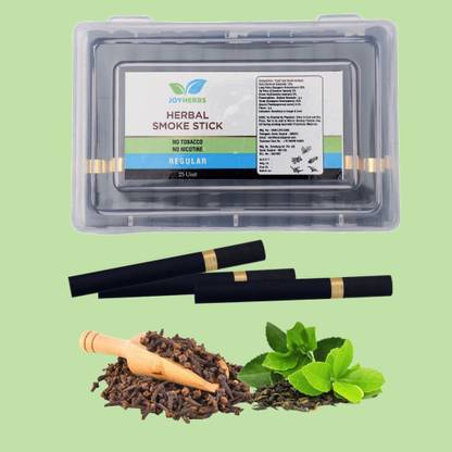 JOYHERBS REGULAR Quit Nicotine Aid, Premium Menthol Flavor, 1 Packs (25 Smokes) Smoking Cessations
