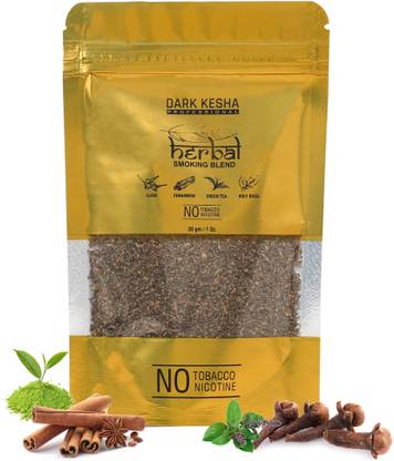 Dark kesha Organic Herbal Natural Smoking Mixture 100% Nicotine Tobacco Free - 1 Pack 30Gm Smoking Cessations