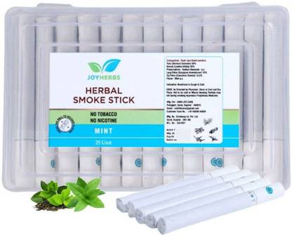 JOYHERBS Ayurvedic Herbs Herbal Cigarettes Mint Tobacco & Nicotine Free To Quit Smoking Smoking Cessations