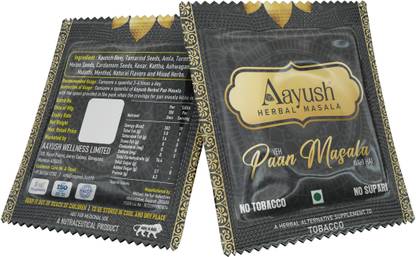 Aayush Herbal Paan Masala - Tobacco Flavor Smoking Cessations