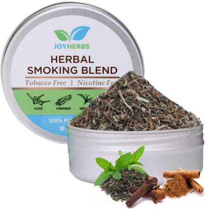 JOYHERBS 100% Tobacco & Nicotine Free Smoking Mixture | 100% Natural & Ayurvedic Herbs Smoking Cessations