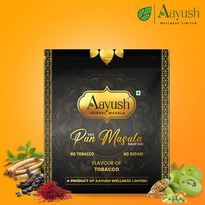 Aayush Herbal Paan Masala - HPM-BLK-1.6gm-PK120 Smoking Cessations