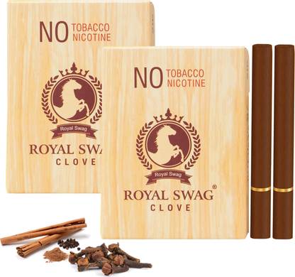 ROYAL SWAG Ayurvedic Herbal Cigarette Clove Flavour(20 Stick) Tobacco And Nicotine Free Smoking Cessations