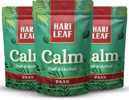 hari leaf Calm Herbal Blend - Paan | Non-Tobacco Earthy Taste, Ideal for Relaxation Smoking Cessations