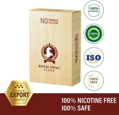 ROYAL SWAG Herbal Cigarettes Clove Flavour Smoke 20 Stick With Lips Scrub For Dark Lips 20g Smoking Cessations
