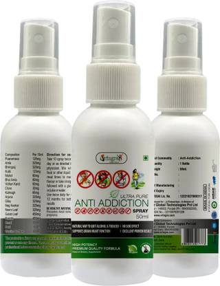 Vringra Anti Addiction Spray-Alcohol De Addiction-De Addiction Spray-Addiction Killer Smoking Cessations