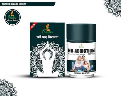 grinbizz No Addiction Powder Natural Way To Quit Alcohol & Smoking | No Side Effects