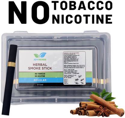 JOYHERBS REGULAR Cigarette Smoke 25 Stick Tobaco & Nicotine Free Cigarette Smoking Cessations