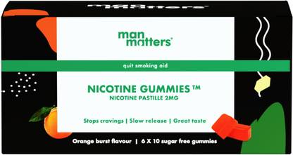 Man Matters Nicotine Gummies 2mg | Refreshing Orange Flavour Smoking Cessations