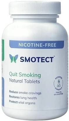 SMOTECT AZAADI Quit Smoking Natural Tablets|0 Side Effects|Nicotine free|112 Tablets - 4 Weeks Smoking Cessations