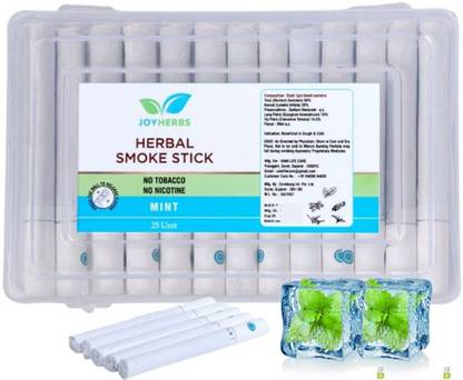 JOYHERBS Ayurvedic Quit Smoking Herbal Cigarettes Mint Flavour Tobacco and Nicotine Free Smoking Cessations